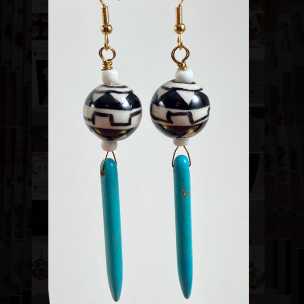 Wrightfully So Handmade Boho Dangle Earrings